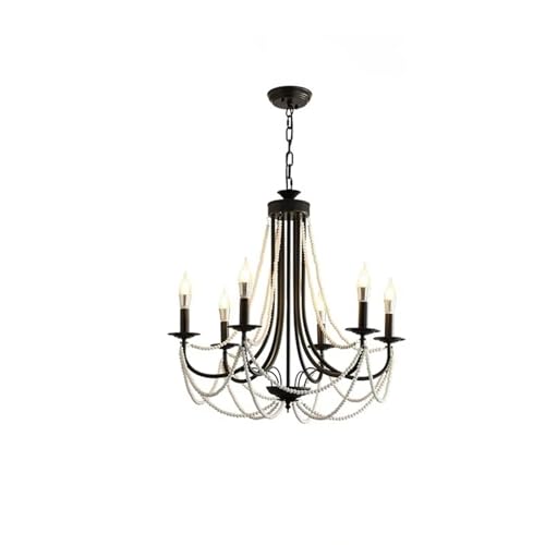 Lustre de salon médiéval français rustique pour chambre et îlot