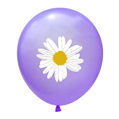20Pcs Latex Balloons Daisy Flower Balloons Party Balloons Decorative Balloons For Photo Shoot, Kids Birthday, Wedding Party Festival Event Carnival Decorations - Style 4 #TOP1