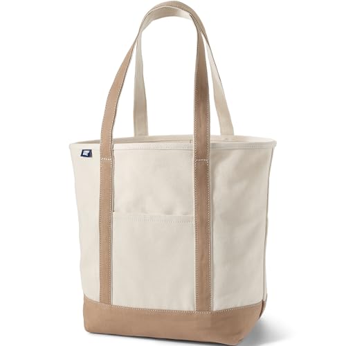 Bolso Tote Natural Lona Asa Larga Lands' End miniatura 1