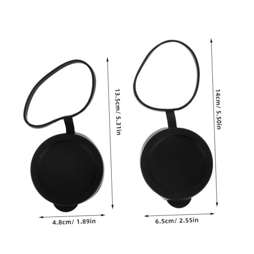 Cubiertas de lentes para binoculares 50 mm para evitar la pérdida de tapas originales 2