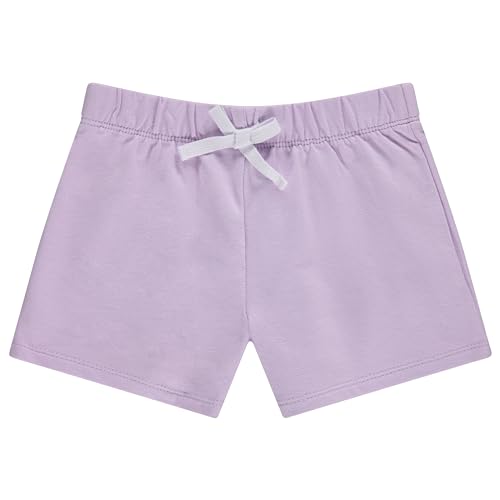 Image of BTween 4 Pack Girls Shorts, Cotton French Terry Shorts for Girls, Kids Summer Clothing