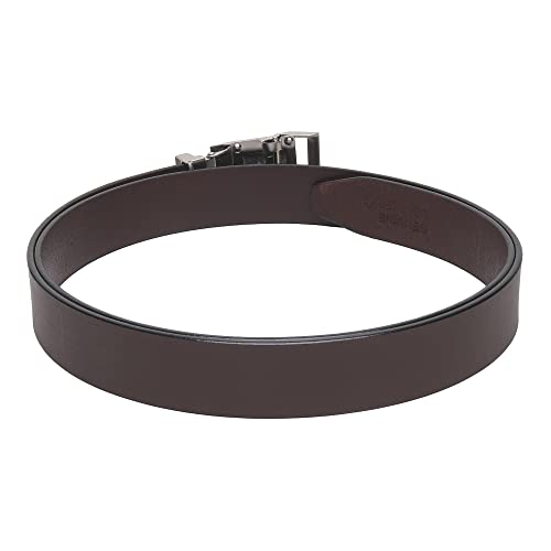 Image of Men's Formal Genuine Leather Auto-lock Adjustable Belt (JAFA-37-BL)
