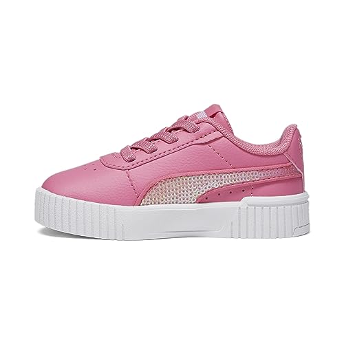 PUMA Shoes Kids Carina Sneaker, 6 US Unisex Toddler, Strawberry Burst-Strawberry Burst White