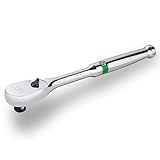 SK 1/4' Drive Ratchet Handle, Pear Head, 90-Tooth Ratchet, Alloy Steel, with Contoured Handle