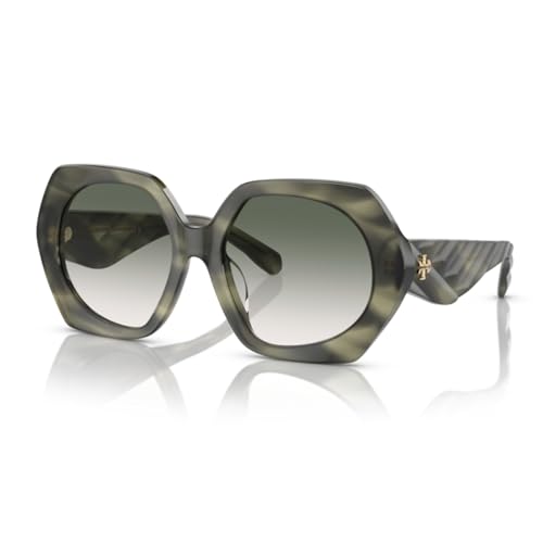 Tory Burch TY7195U Hexagonal Sunglasses for Women +BUNDLE with ACCESSORY EYEWEAR KIT