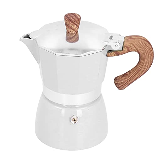 150 ml Moka Caffettiera, Espresso Moka Pot per 3 Tazze, Caffettiera da Caffè Classica Caffettiera Moka Ottagonale In…