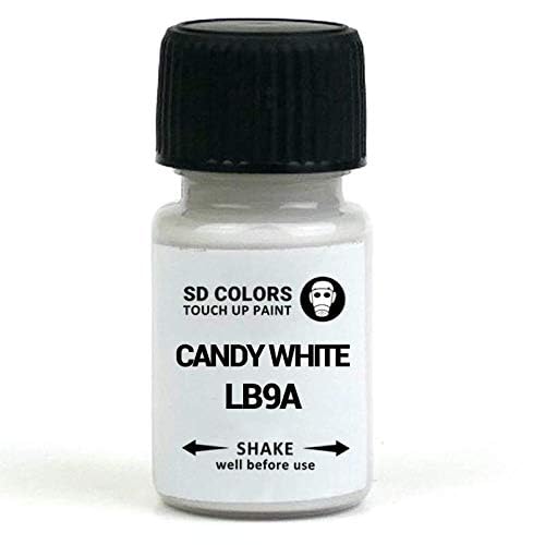 SD COLORS Candy White LB9A B9A B4 Ausbesserungsfarbe, 15 ml, Reparaturpinsel, Farbcode LB9A B9A B4, Candy White (nur lackieren)