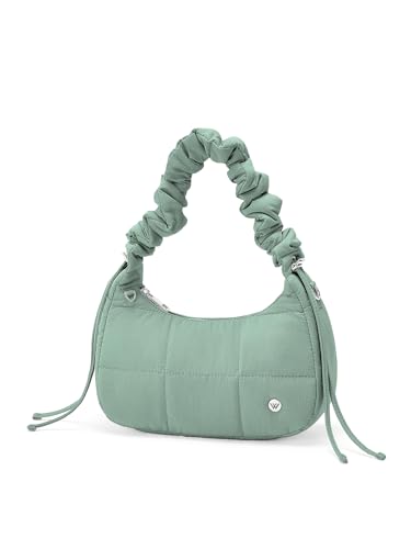 Image of WESTBRONCO Small Puffer Shoulder Bag, Quilted Crescent Crossbody Bags for Women Nylon Daily Purse, Womens Puffy Handbags