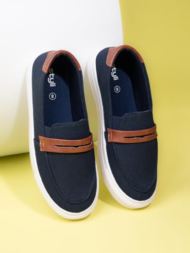 Men 7011887622 Breathable Slip On Lightweight Shoes 41 Navy Blue2