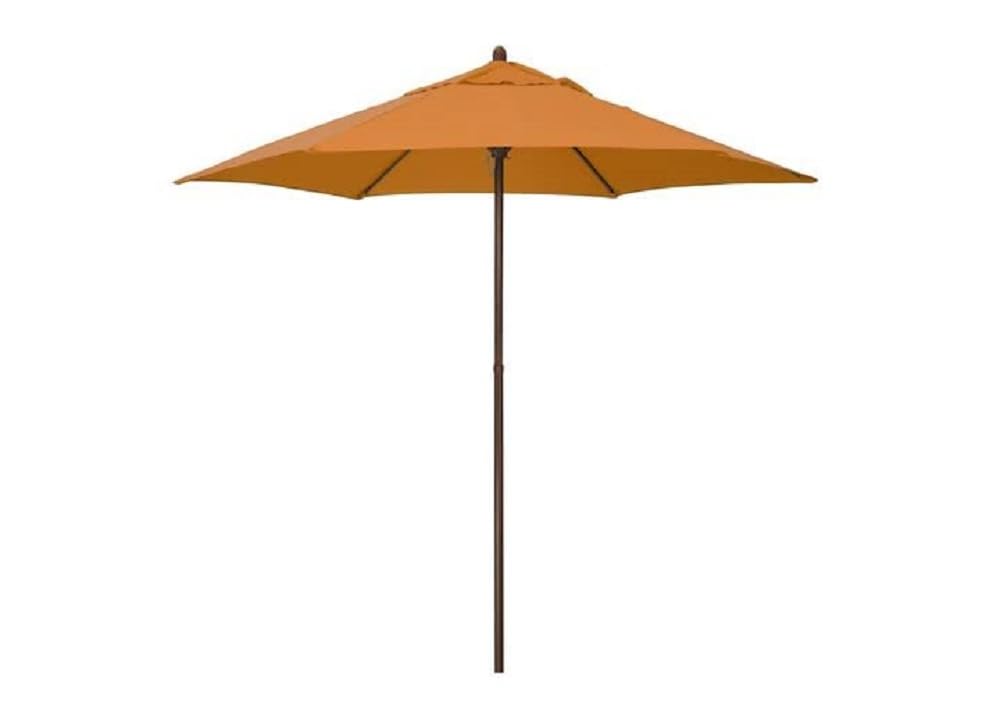 California Umbrella Astella MOW906202-P17 Mow Series 9 ft. Economy Market Umbrella – Tuscan/Wood Grain