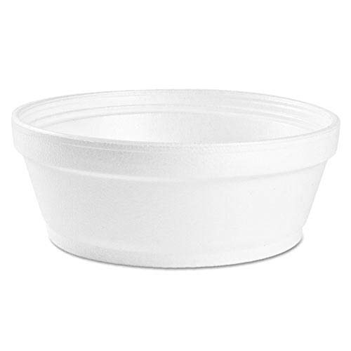 Dart DCC8SJ32 Insulated Super Squat Foam Bowl, White, 8 oz