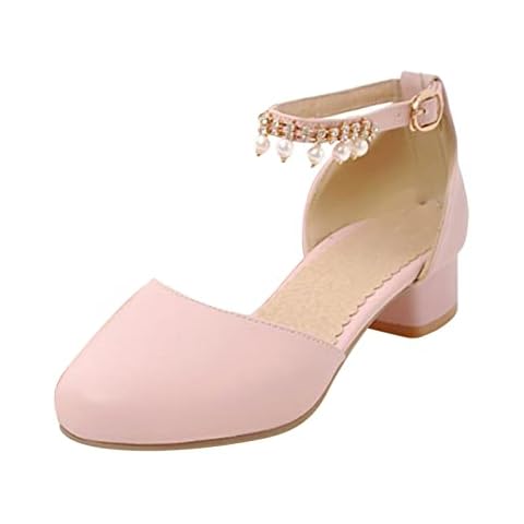 HSD Girls Mary Jane Low Heel Dress Shoes Cover