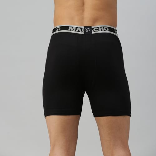 Image of sporto Men's Trunk | 100% Combed Cotton | Outer Elastic Comfort Fit Underwear | Soft Hand Feel | No Marks Waistband | Everyday Innerwear | Color May Vary (Pack of 2)