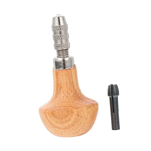 GALPADA 9sets Jewelry Watchmaking Tool Wooden Handle Drill Bit Pin Vise and Chuck Jewelry Making Suitable for Wood Beads and Model Kits
