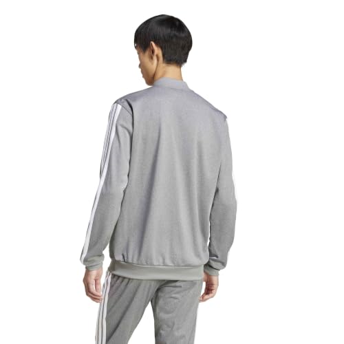 Image of adidas Men's Tricot Regular Fit Sportswear Track Top, Black Melange, X-Large /Tall