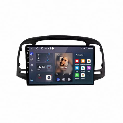 CarPlay y Android Auto en radio 2 DIN con pantalla táctil y 4 núcleos para Hyundai Accent