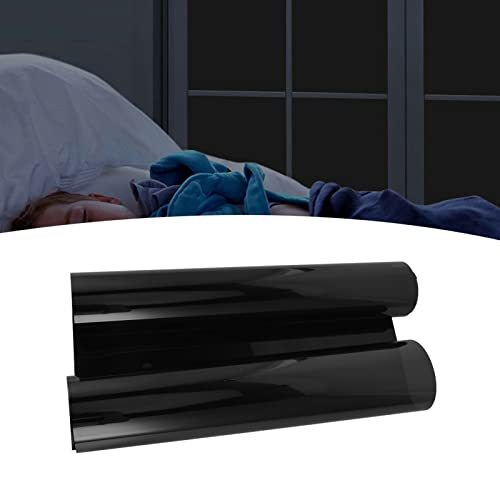 Película para ventana de bloqueo total color negro 16.3 x 78.7 pulgadas miniatura 4