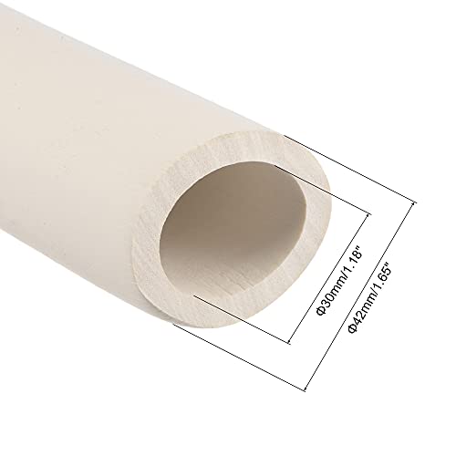 Image of uxcell Foam Tubing for Handle Grip Support, 30mm ID 42mm OD 1m Length White