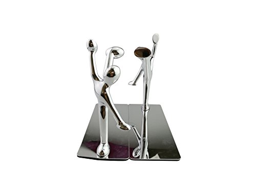 Coppia di fermalibri a forma di lottatore di kung