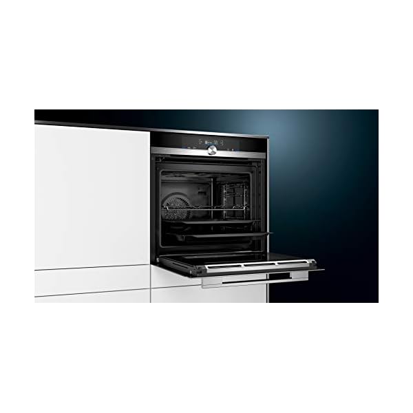 Siemens HB674GBS1 iQ700 Einbau-Backofen, Edelstahl, A+ / activeClean Selbstreinigungs-Automatik, coolStart-kein Vorheizen, Backofentür mit SoftMove für Öffnen- Schließen, Schwarz – Bild 4