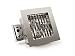 Produktbild Konstsmide Einbauleuchte 7092-000 / B: 27cm T: 14cm H: 27cm / 1x75W / IP23 / Zincor Metall / Edelstahl