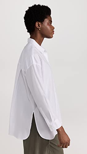 Madewell Women's The Signature Poplin Oversized Shirt, Eyelet White, Xxl #TOP3
