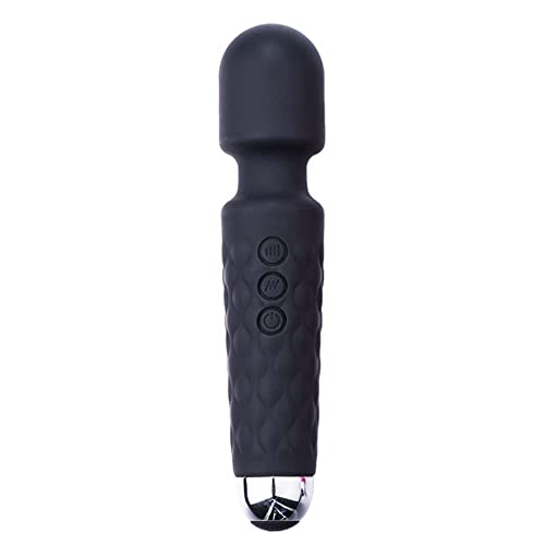 Image of Black Olive's Cordless Wand Massager for Women for Pain Relief & Self Relaxation, Handheld Back Massage Machine with Medical Grade Silicone, Fast Charging, 8 Speeds, 20 Modes (Multicolour)