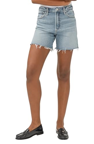 Short jean femme Silver Jeans Co taille haute pour sublimer la silhouette
