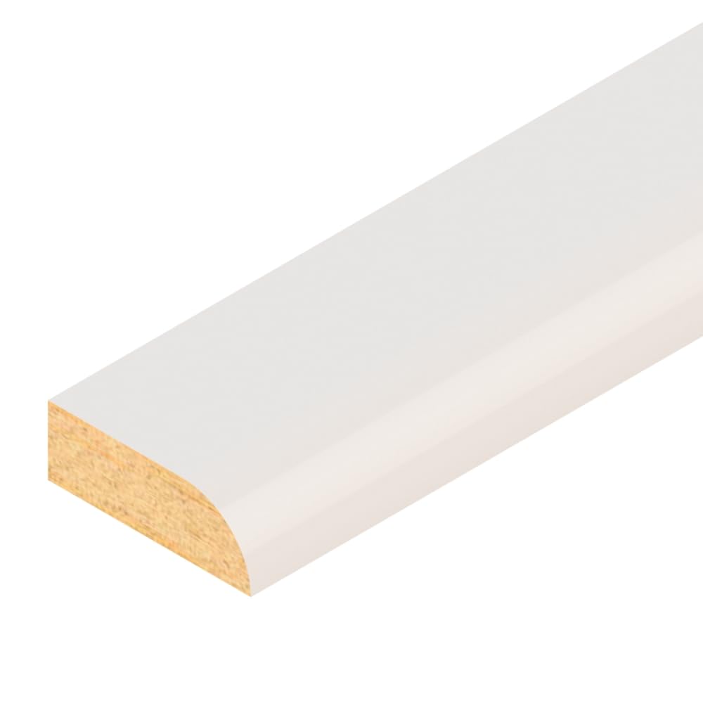 Bullnose Door Architrave White Primed Pine Mouldings Moulds (20, 50cm)