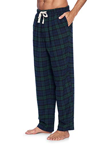 Ashford & Brooks Men’s Flannel Long Sleeve Pajamas Set Plaid Sleepwear & Loungewear Button Down PJ Set4