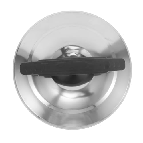 TOPPERFUN Accesorios para ollas arroceras tapa wok metalica tapa de olla wok cubierta de wok reemplazo de la tapa de la sartén Tapa de bote universal cúpula de cocina Acero inoxidable Plata
