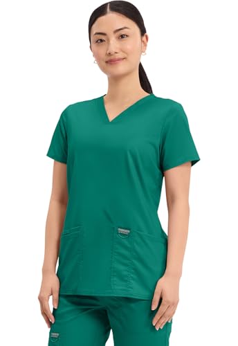 Image of Cherokee Medical Women's Scrub Top V-Neck Modern Classic Fit with 3 Pockets, Ultra Soft and 2-Way Stretch Fabric - WW620