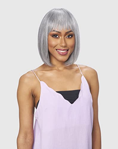 Vanessa Slim Lite Fashion Wigs Medium Short Length Straight Style With Bang Heat Wave Synthetic Hair Wig - Slb Two (F4/30) #TOP5