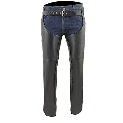 Image of Milwaukee Leather Premium Leather Motorcycle Riding Chaps for Women Bikers