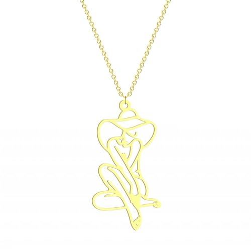 Collier pendentif femme au chapeau, le bijou délicat pour vos tenues d'été et sorties bohèmes