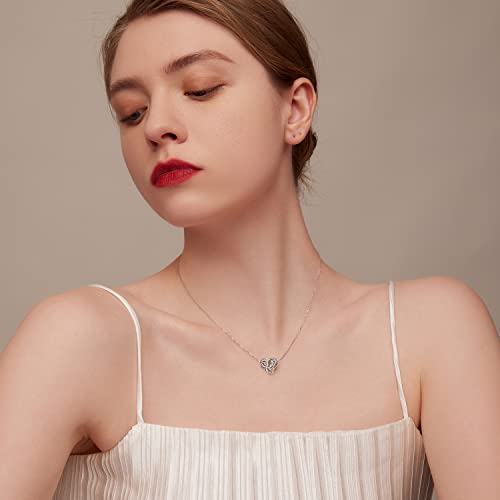 Voroco April Birthstone Charm For Bracelet Infinity Love 925 Sterling Silver Heart-Shaped Mom Bead Charm Paved With Cubic Zirconia Mother's Day Birthday Christmas Jewelry Gift For Women Mom Grandma #TOP2