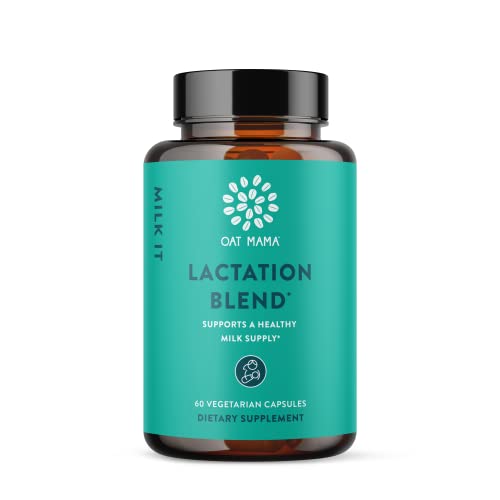 Image of OAT MAMA Milk It Lactation Herbal Blend Breastfeeding Supplement for Postpartum Care, Lactation Supplement with Moringa Powder, 60 Capsules