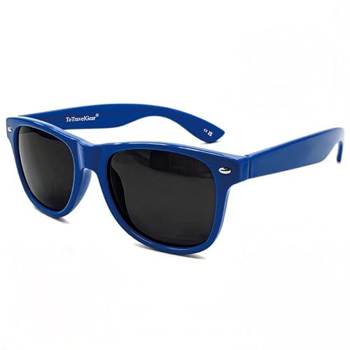 Image of toTravelGear Polarized Sunglasses for Women Men Trendy Rectangle Sun Glasses for Driving Travelling Hiking UV Protection(Navy Blue)