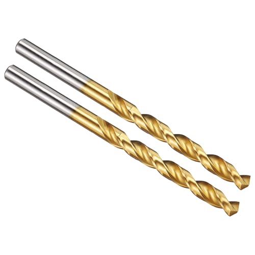 PATIKIL 5.8mm Drill Bit M42 8% Cobalt High-Speed Steel 135° TiN Coated 2Pcs