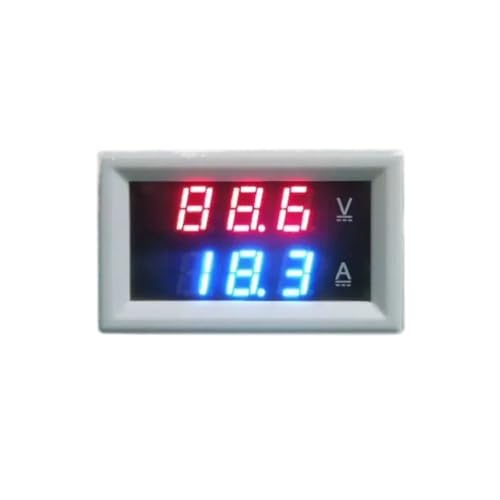 Voltmètre et ampèremètre LED YB27VA 500A DC100V blanc rouge - 2