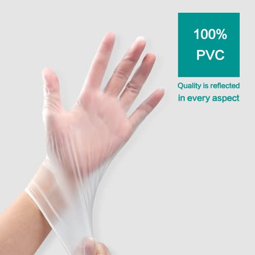 Dr.greenpanda Medium 1000Pcs Clear Vinyl Medical Exam Gloves For Healthcare Food Prep Handling Cooking Cleaning Multipurpose Great Value Light Work Latex Fre Powder Free #TOP3