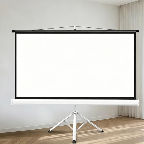 Pantalla manual con trípode 60in 4:3 blanca portable