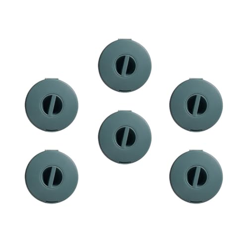 OHPHCALL Caja Organizadora de Cables Circular de Pp 6 Piezas para Proteger y Organizar Cables, Adecuado para Mantener Tus Espacios Ordenados y Portátiles