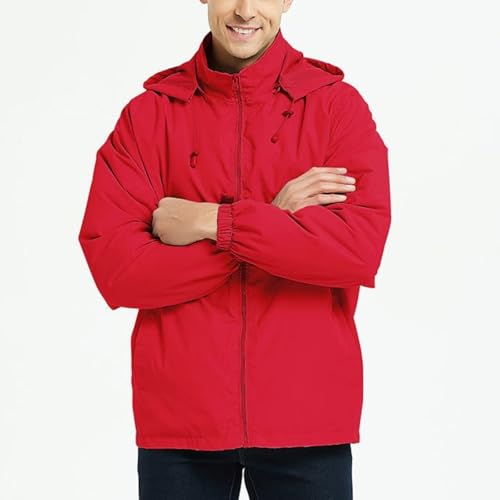 Chaqueta ligera con capucha impermeable para hombre miniatura 3