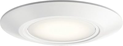 Kichler White 43855WHLED30T Horizon 3000K LED Downlight, 12.5 Watts