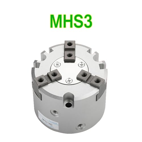 Vérin pneumatique MHS3 32D à double effet style parallèle à 3 doigts pour guidage précis - 3