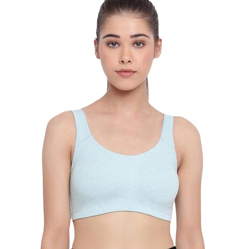 Image of Enamor Low Impact Women's Cotton Easy Everyday Bra - All Day Comfort Non Padded, Wirefree, High Coverage - SB06