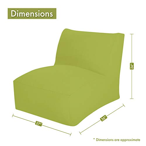Majestic Home Goods Trellis Bean Bag Chair Lounger, Teal