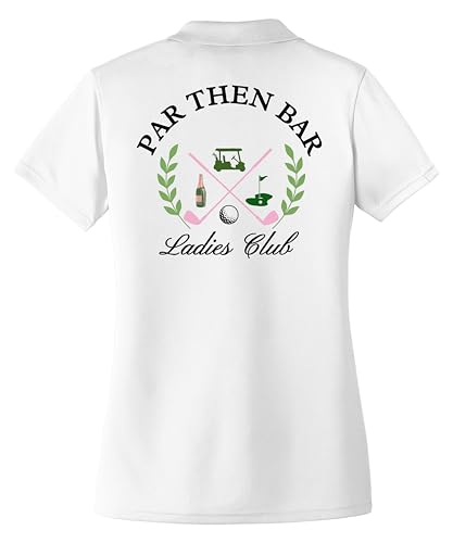 Par Then Bar Ladies Club Funny Matching Team Golf Outfit Golf Polo for Women3