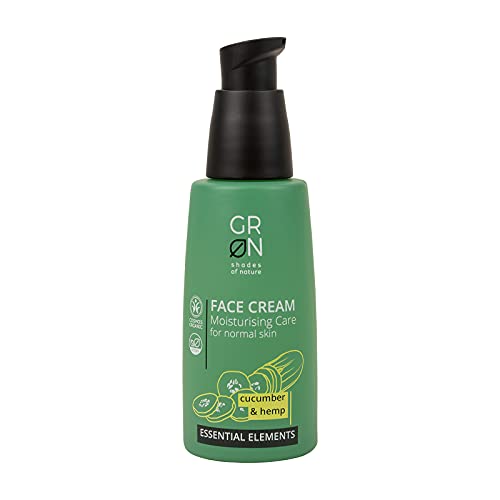 Grn shades of nature 30347 crema facial cosmética orgánica cuidado hidratante - cáñamo orgánico y pepino orgánico - para todo tipo de pieles - refrescante - vegano - 50 ml Cover